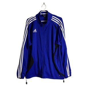 Adidas Men’s Retro Original Stripe Blue Full Zip Track Jacket